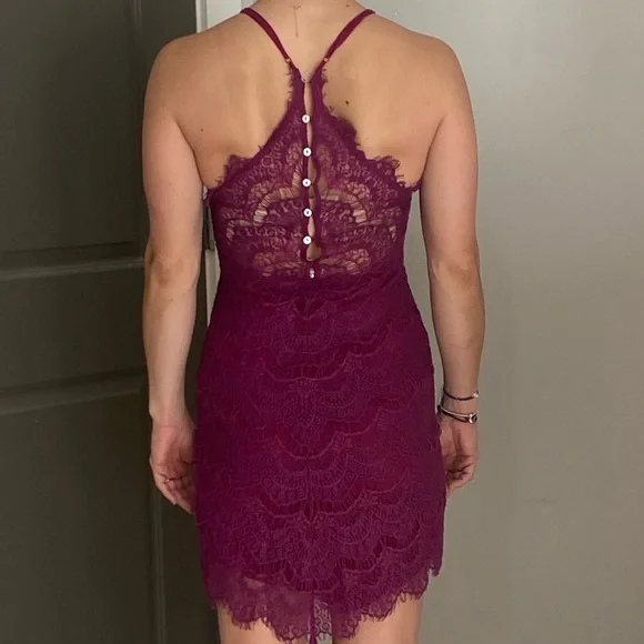 Free people purple lace mini dress - Picture 11 of 12
